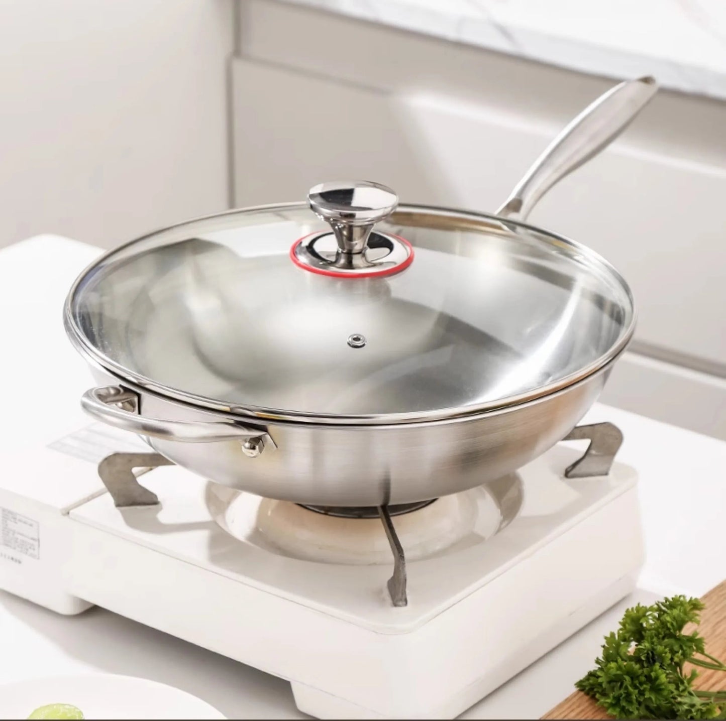 Food-grade 316 Stainless Steel Wok
