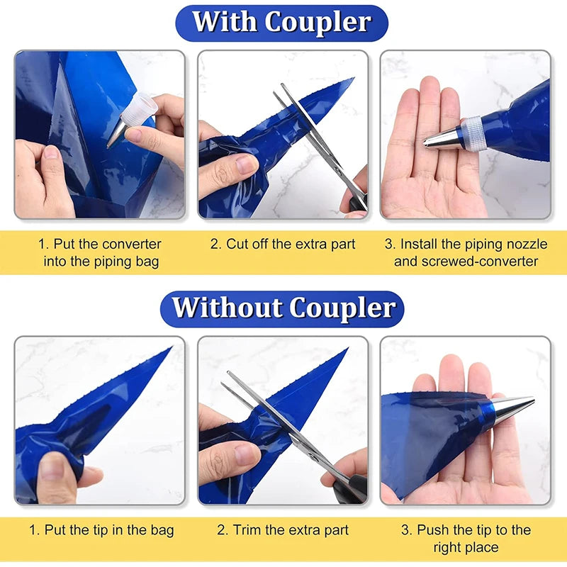 Large Disposable Piping Bags – Thick Icing & Pastry Bags in 16, 18 & 21 Inch – Best for Decorating Cakes, Cupcakes & Cookies