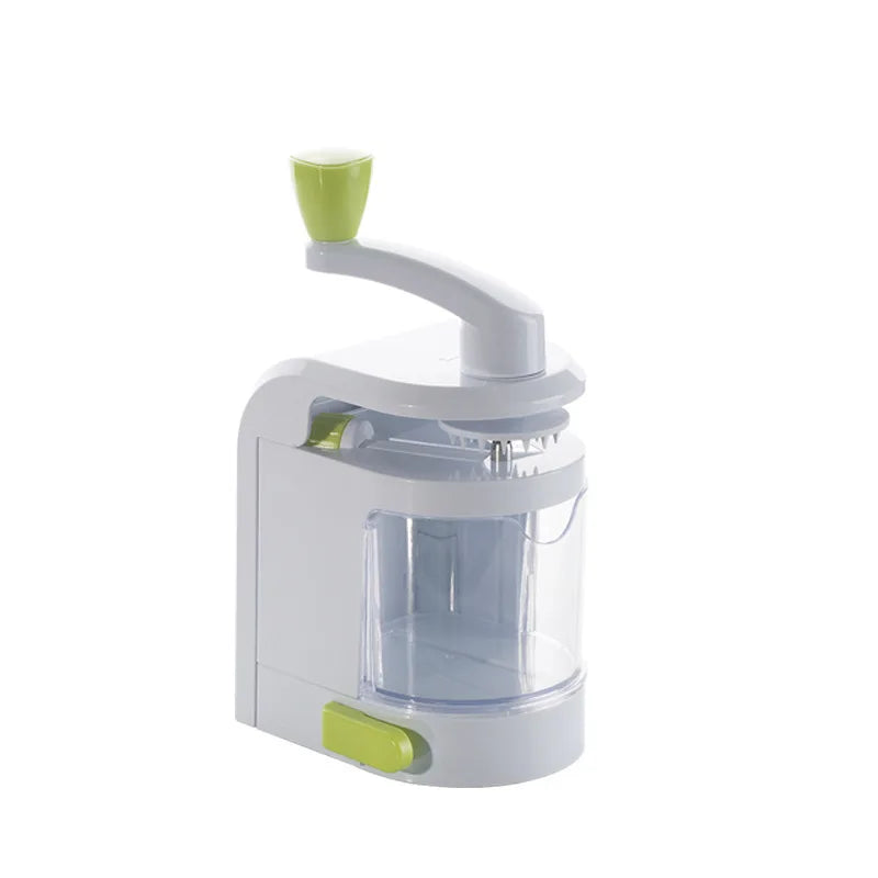 4 in 1 Vegetable Spiralizer with Stainless Steel Rotating Blades – Veggie Spiral Cutter & Noodle Maker – Great for Courgette Noodles, Salads & Garnishes Green