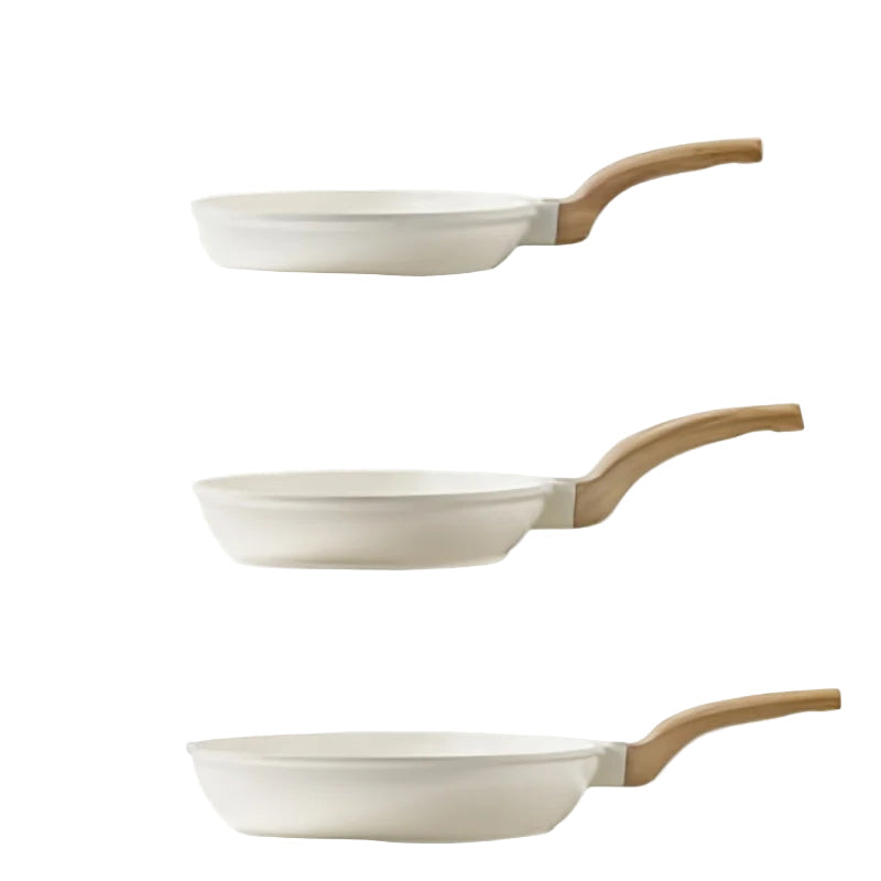 3-Piece Ceramic Non-Stick Frying Pan Set – Includes 20cm, 24cm & 28cm Pans with Heat-Resistant Handles – Ideal for Steak, Eggs, Pancakes, Crêpes, Searing, Sautéing & Daily Cooking – Compatible with All Cooktops Including Induction