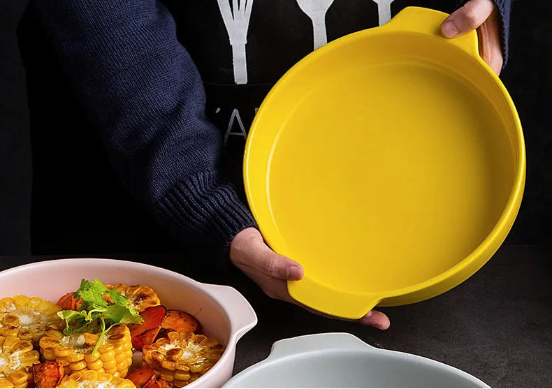 Ceramic Baking Dish — Oven-Safe Au Gratin Dish