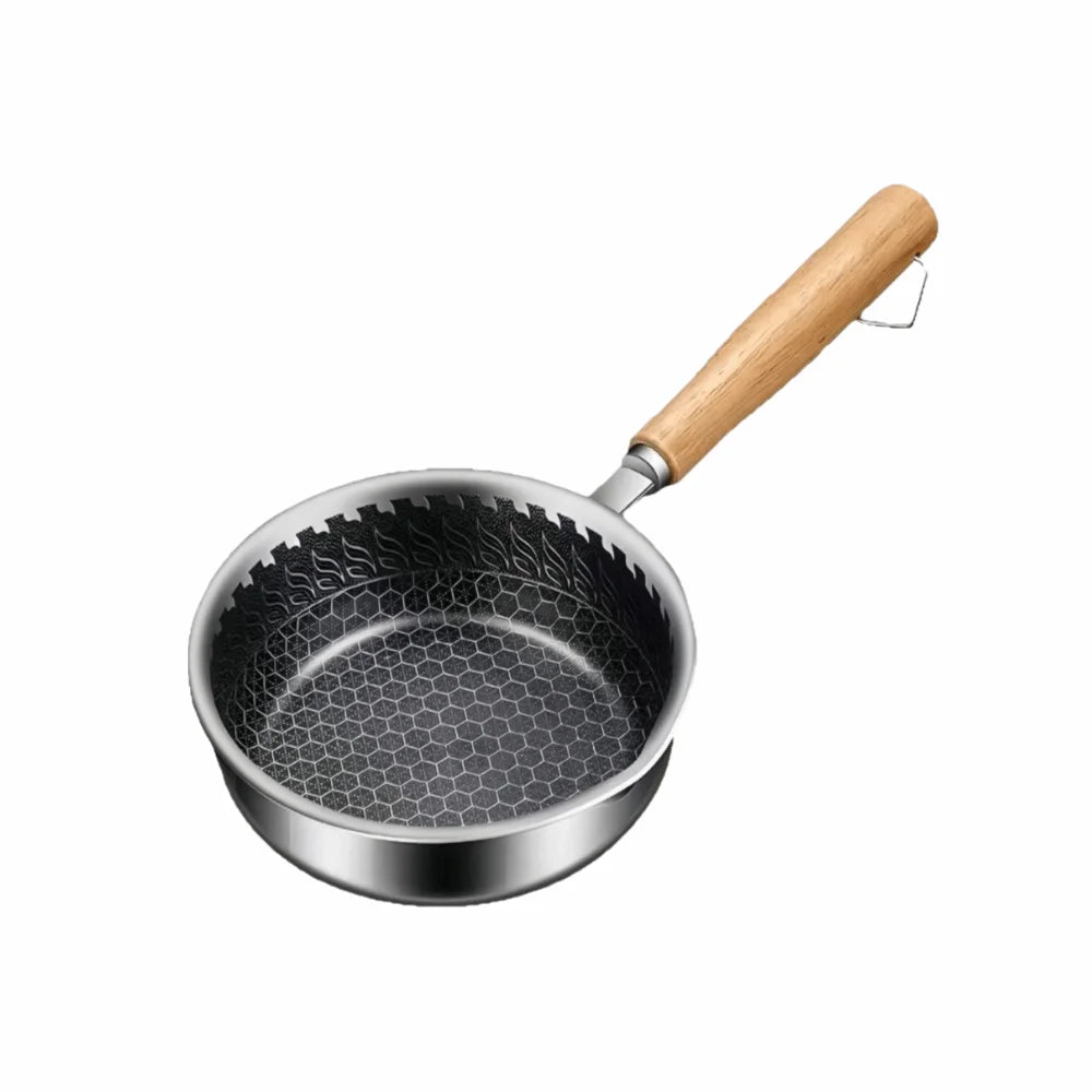 Mini Stainless Steel Non-Stick Frying Pan – Small Omelette & Egg Pan for One – Great for Fried Eggs & Mini Pancakes (13cm)