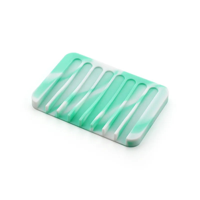 Self Draining Silicone Sponge & Soap Holder – Waterfall Soap Dish Drainer – Ideal for Kitchen Sinks & Bathrooms