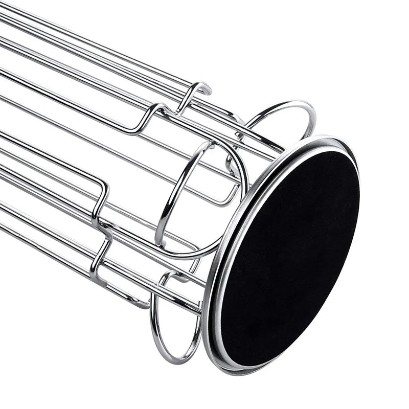 360° Rotating Stainless Steel Coffee Capsule Holder – 24 Pod Carousel Stand & Storage Rack – Best for Organising Coffee Pods on the Worktop – Available for Large Round or Small Capsules
