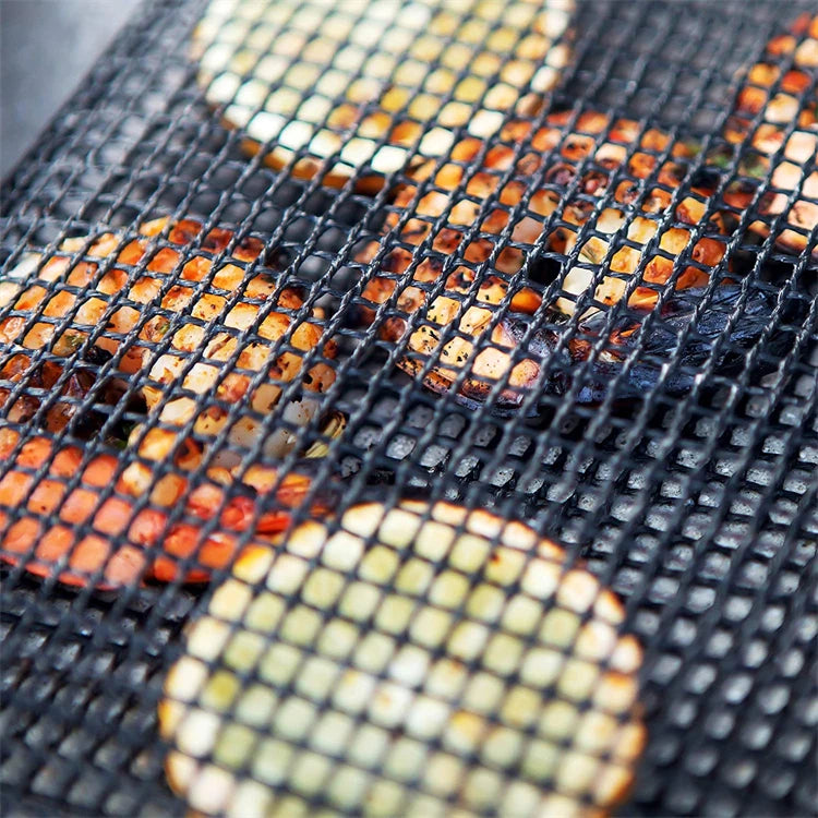 Reusable PTFE Mesh Grill Bags – Non-Stick BBQ Bags for Charcoal, Gas Grills & Smokers – Best for Grilling Vegetables, Fish & Small Foods – Available in 3 Sizes