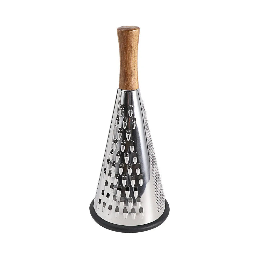 Stainless Steel Conical Grater with Wooden Handle