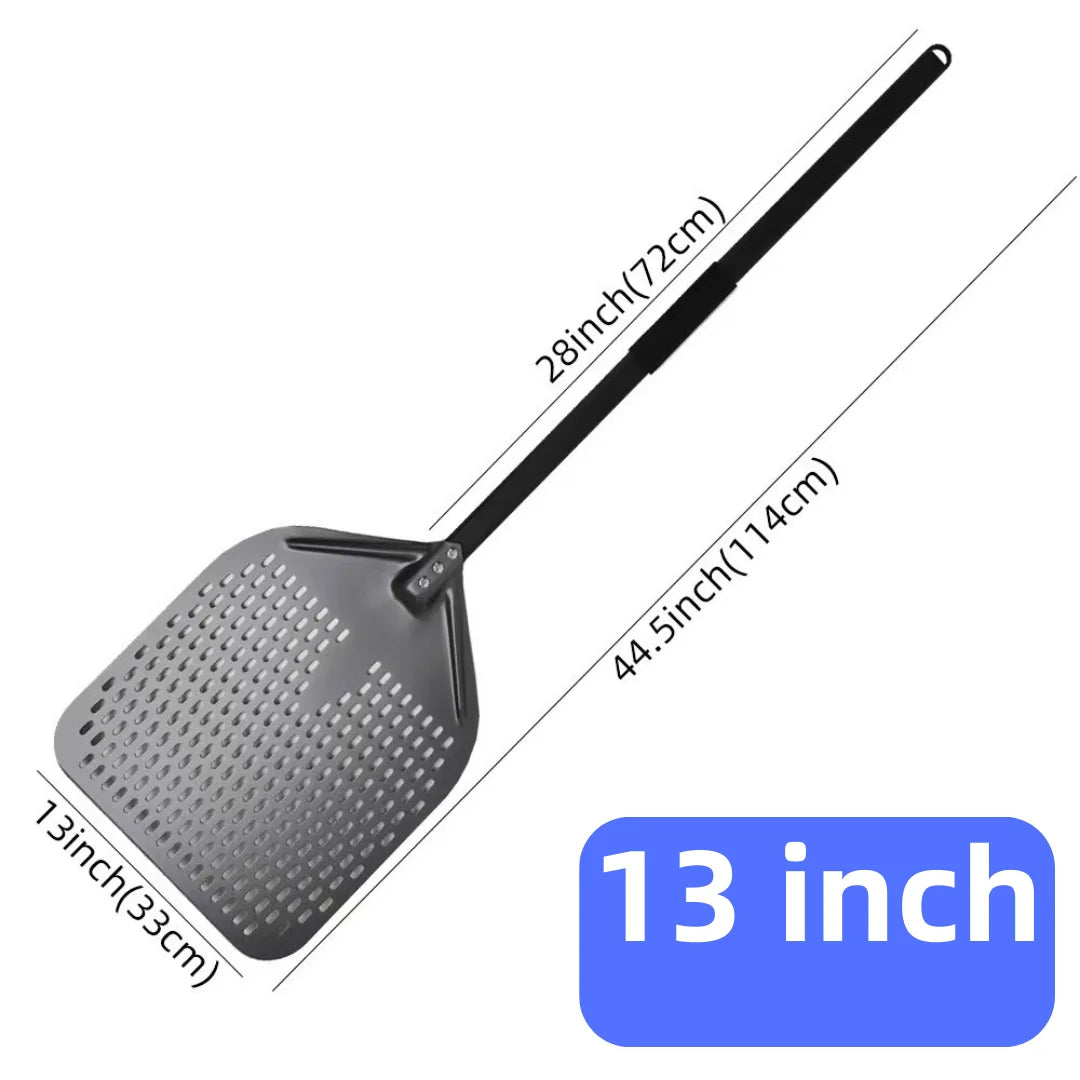 Aluminium Pizza Peel & Turning Paddle 13" Square Pizza Peel