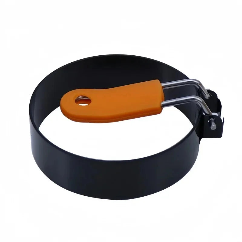 Stainless Steel Egg & Pancake Rings – Non-Stick Anti-Scald Egg Moulds with Folding Handles – Ideal for Fried Eggs, Muffins & Pancakes