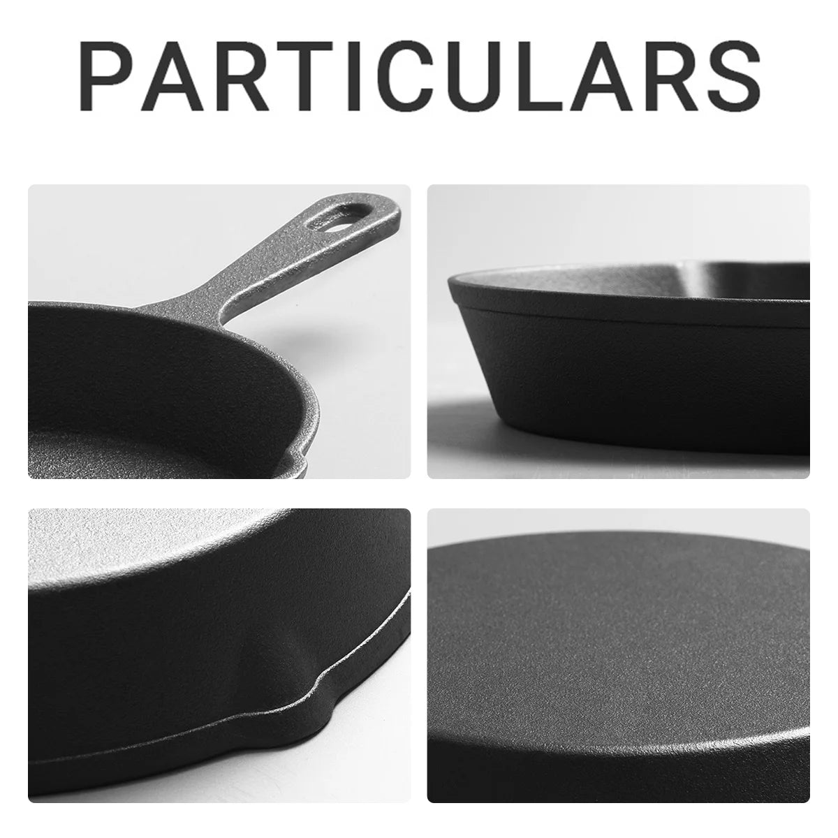 Cast Iron Skillet Set – 3 Pieces