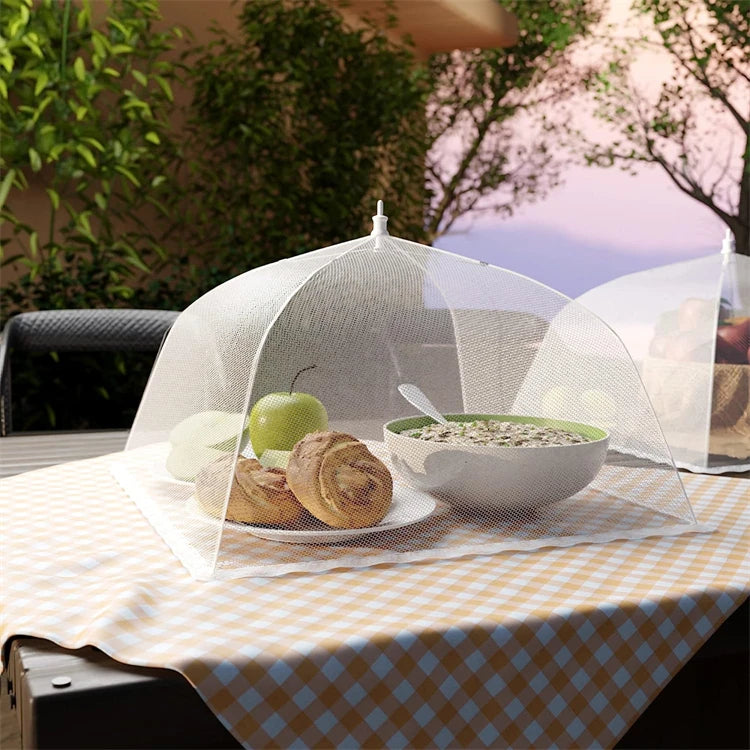 Collapsible Mesh Food Cover Tent – Reusable Umbrella Food Net for Plates & Platters – Ideal for Picnics, Garden Parties & Outdoor Dining – Available in Small, Medium, Large & Extra Large
