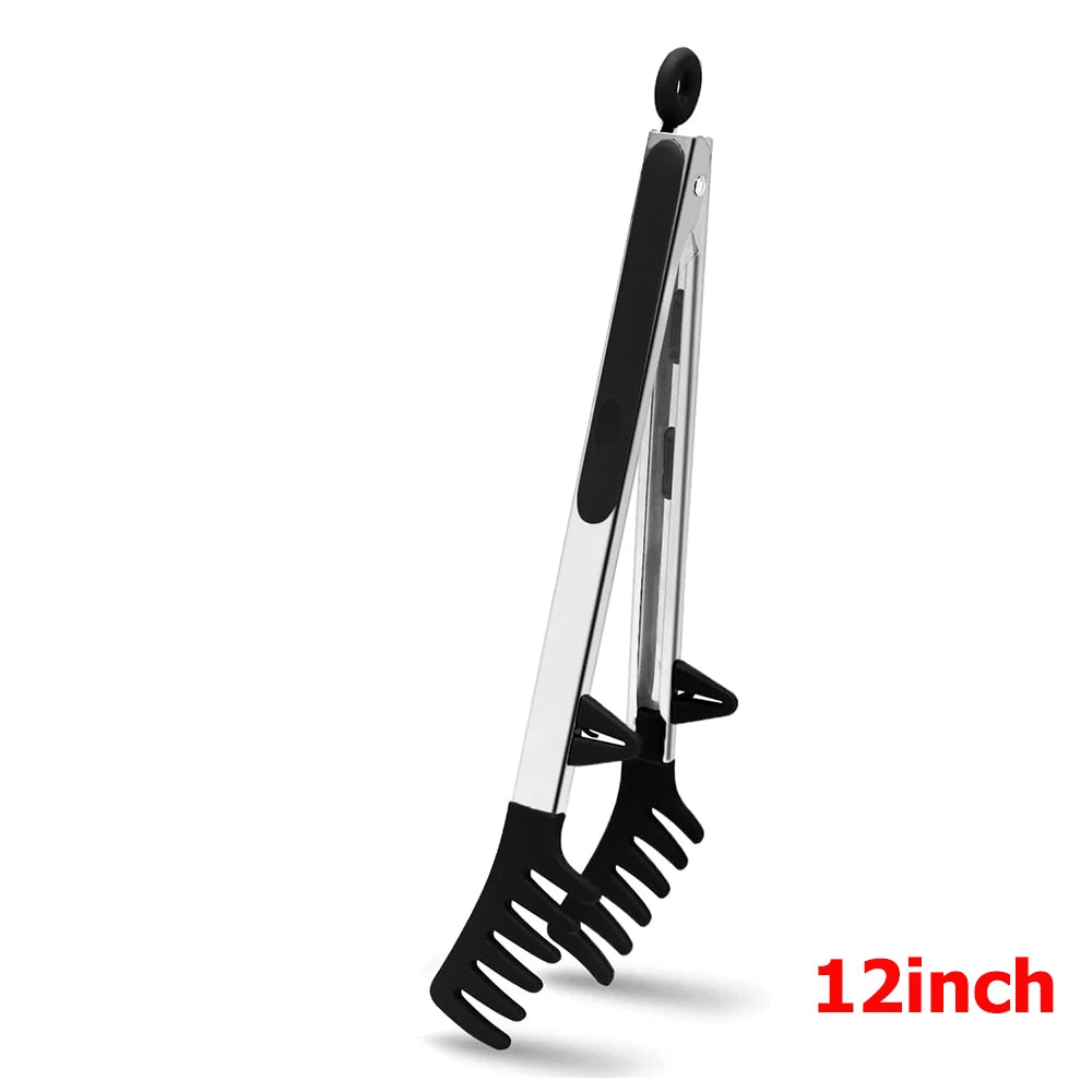 Silicone Kitchen Tongs with Stainless Steel Handle A3