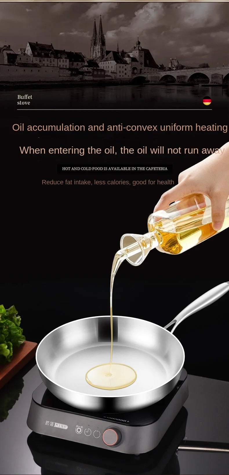 316 Stainless Steel skillet