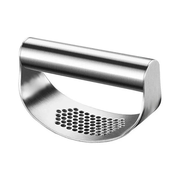 Stainless Steel Garlic Rocker Press – Manual Garlic & Ginger Crusher & Mincer – Best for Quick Minced Garlic – Available in Black & Silver