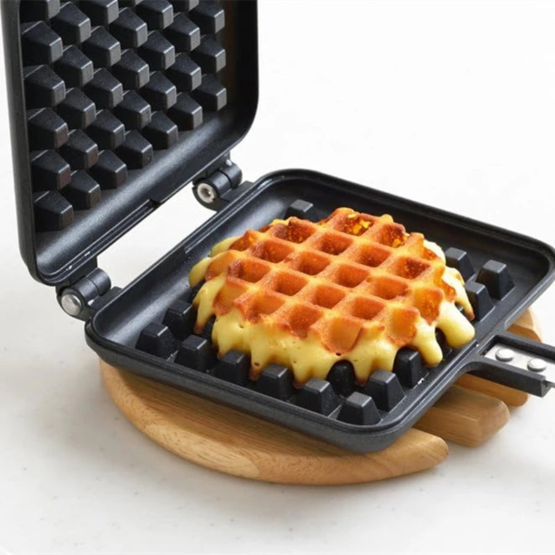 Stovetop Belgium Waffle Maker Pan