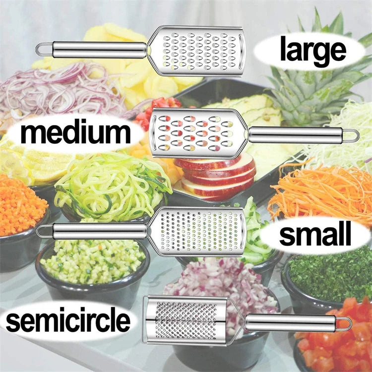 Mini Handheld Stainless Steel Cheese Grater – Cheese Shredder & Lemon Zester – Ideal for Cheese, Chocolate, Ginger & Garlic