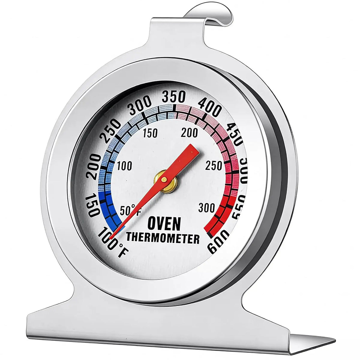 Stainless Steel Oven Thermometer 50–300°C – Large Dial Instant Read Cooking Thermometer – Ideal for Ovens, Grills & Smokers – Available in 1, 2 & 4 Pieces