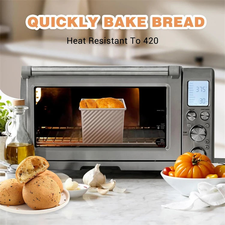 Nonstick Square Loaf Pan with Lid