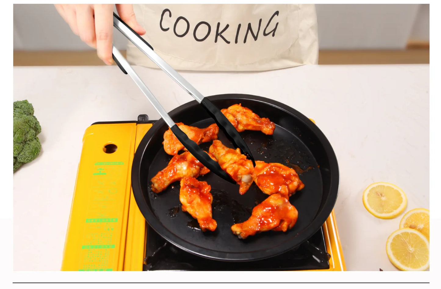 Silicone Kitchen Utensils Set with Stainless Steel Handles – Non-Stick, Heat-Resistant Cooking  Kitchen Utensils for Everyday Cooking & Baking, Available in 4 Colours & Multiple Set Sizes