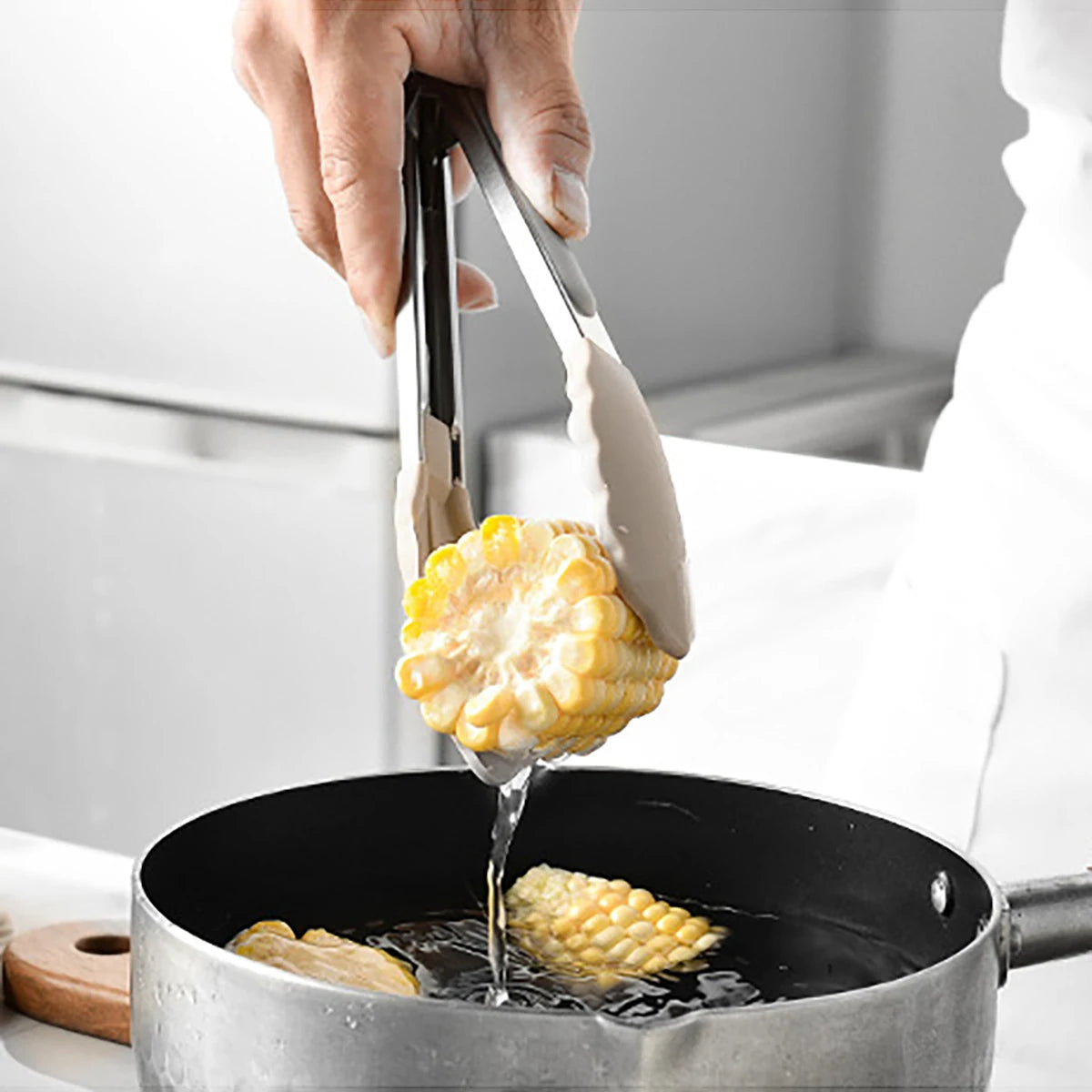 Silicone Kitchen Utensils Set with Stainless Steel Handles – Heat-Resistant & Safe for Non-Stick Cookware – Ideal for Daily Cooking – Available in Multiple Colours & Various Piece Set Options