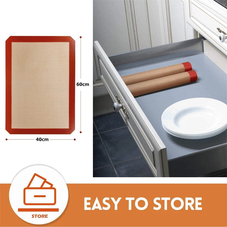 Non-Stick Reusable Silicone Baking Mat