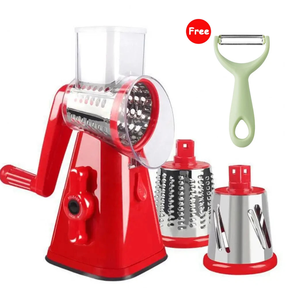 Rotary Cheese Grater with Peeler