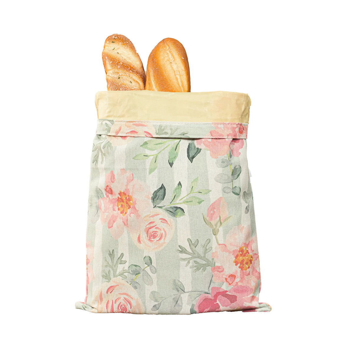 Reusable Beeswax Bread Bag – Linen & Cotton Sourdough Storage Bag – Ideal for Keeping Homemade Bread Fresh