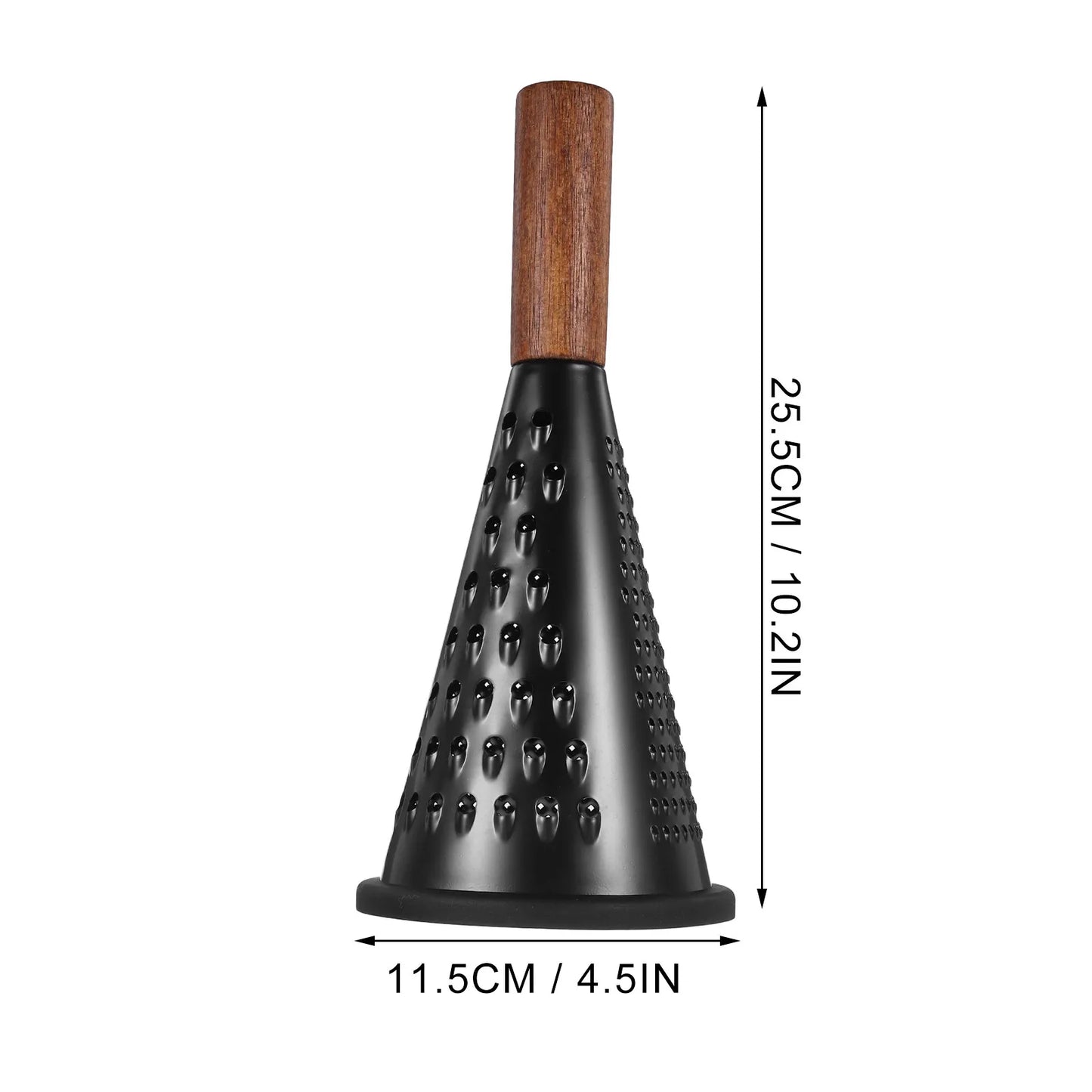 Stainless Steel Conical Grater with Wooden Handle