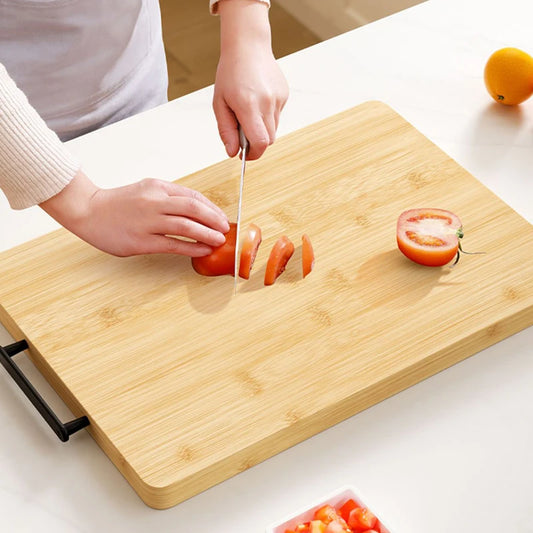 Bamboo BBQ Chopping Board – Double-Sided Serving Tray & Cutting Board for Camping & Garden Parties – Perfect for Meat, Bread & Platters – Available in 6 Sizes