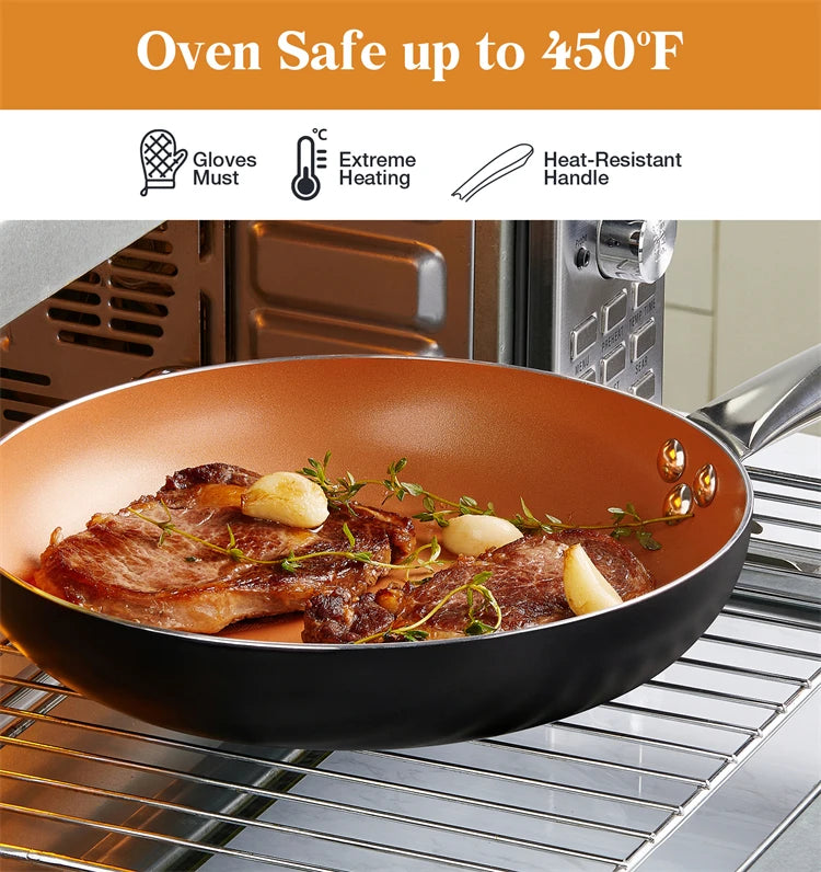 Non-Stick Frying Pan with Glass Lid 20cm