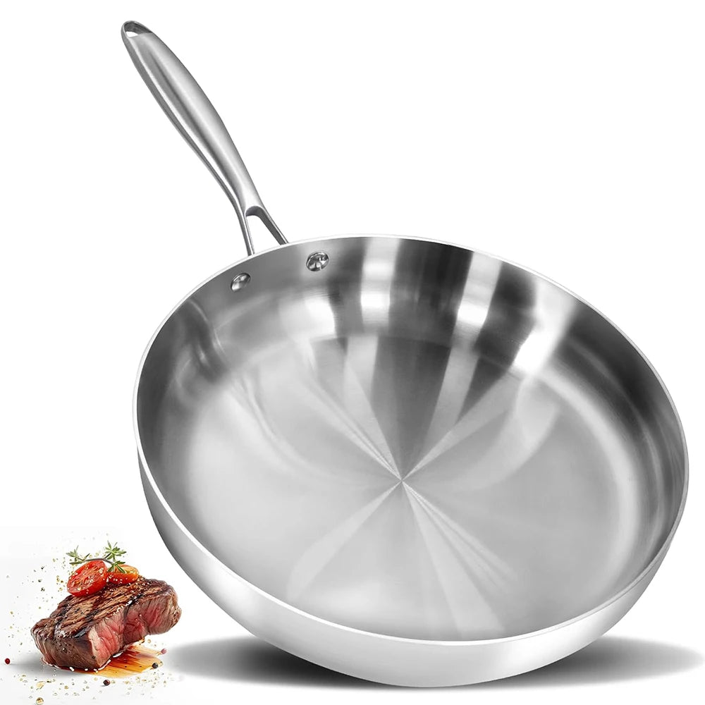 304 Stainless Steel Frying Pan