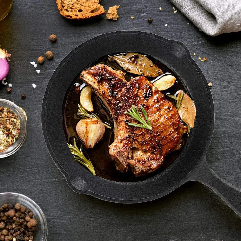 Cast Iron Frying Pan Set — 3 Piece