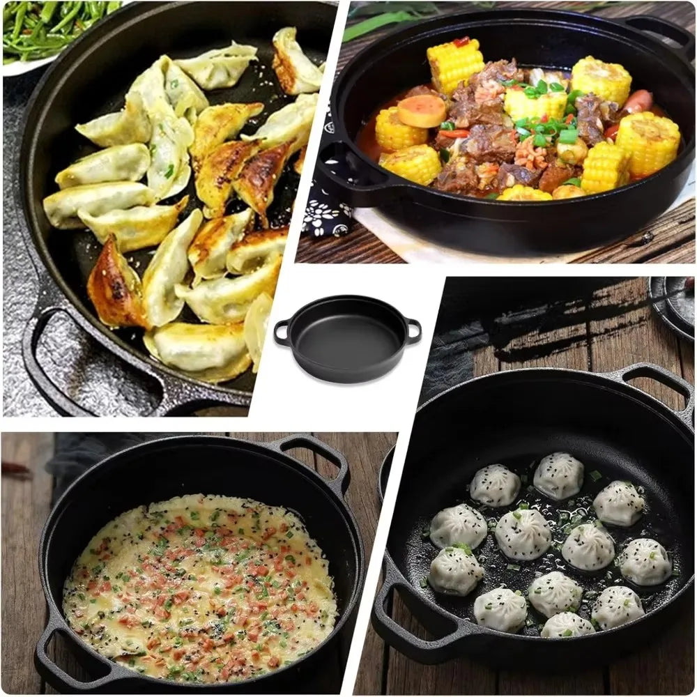Cast Iron Skillet with Double Handle