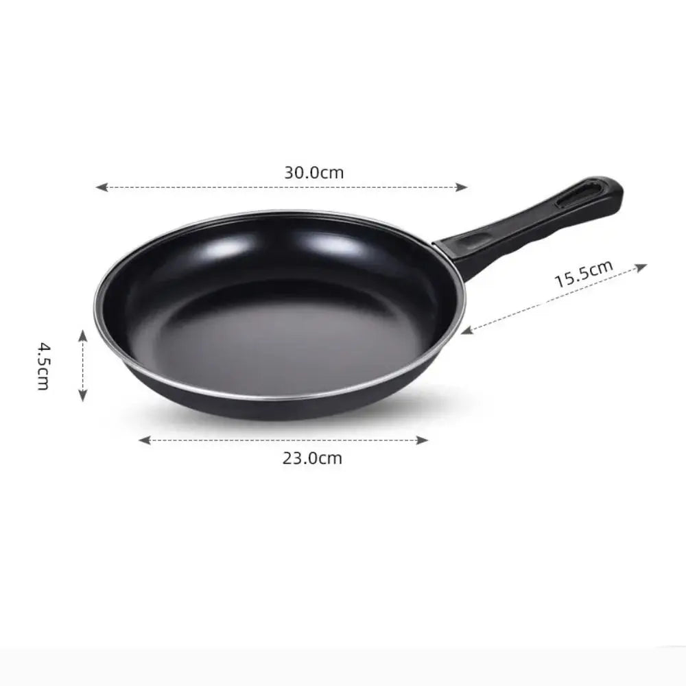 Non-Stick Cast Iron Frying Pan with Anti-Scald Handle – Egg, Omelette & Steak Skillet – Great for Home, Picnic & BBQ – Available in 20cm, 25cm & 30cm