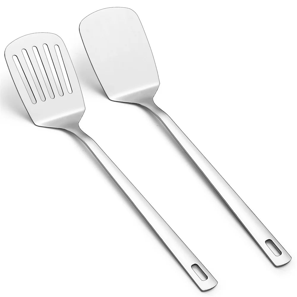 2-Pack Stainless Steel Spatula Set