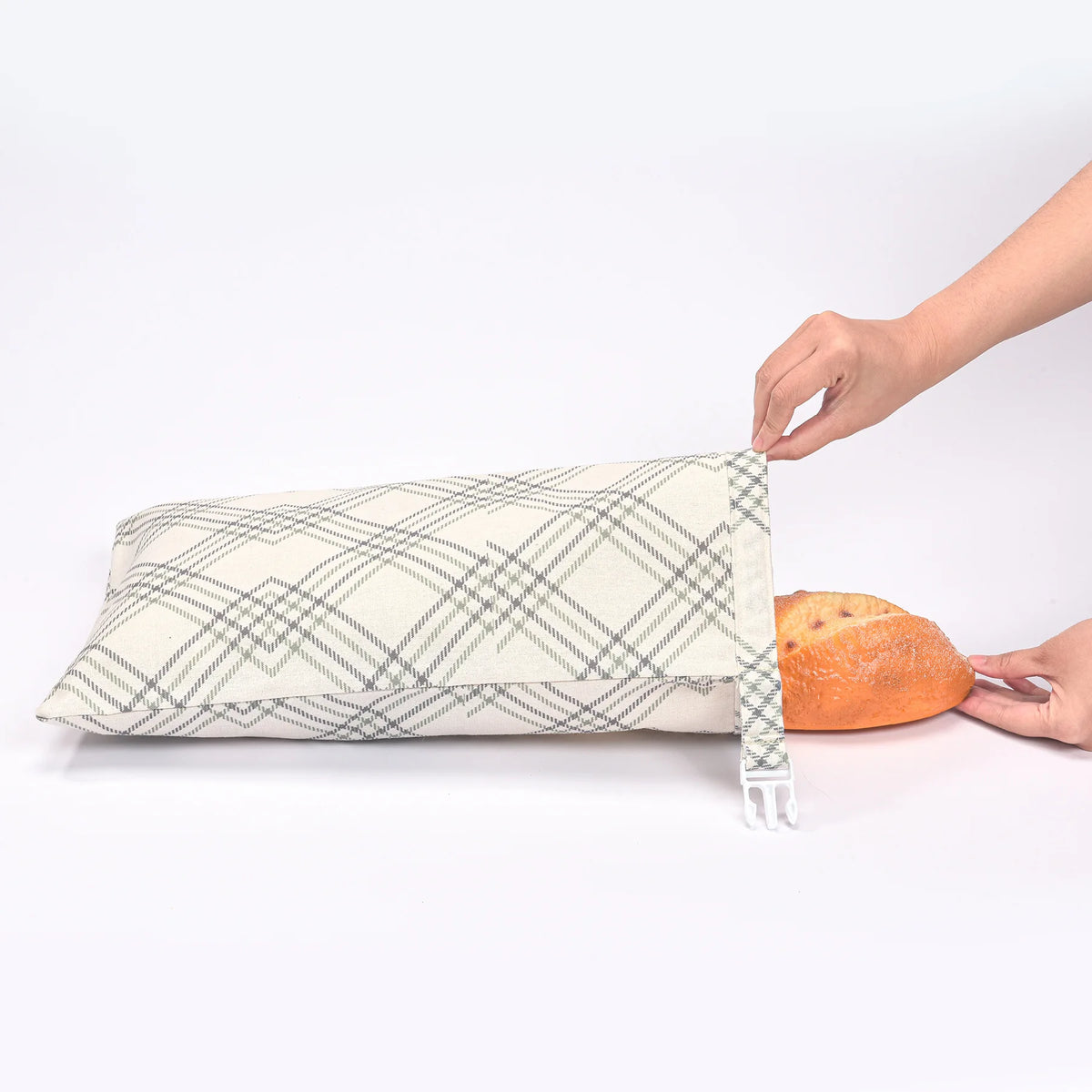 Reusable Beeswax Bread Bag – Linen & Cotton Sourdough Storage Bag – Ideal for Keeping Homemade Bread Fresh