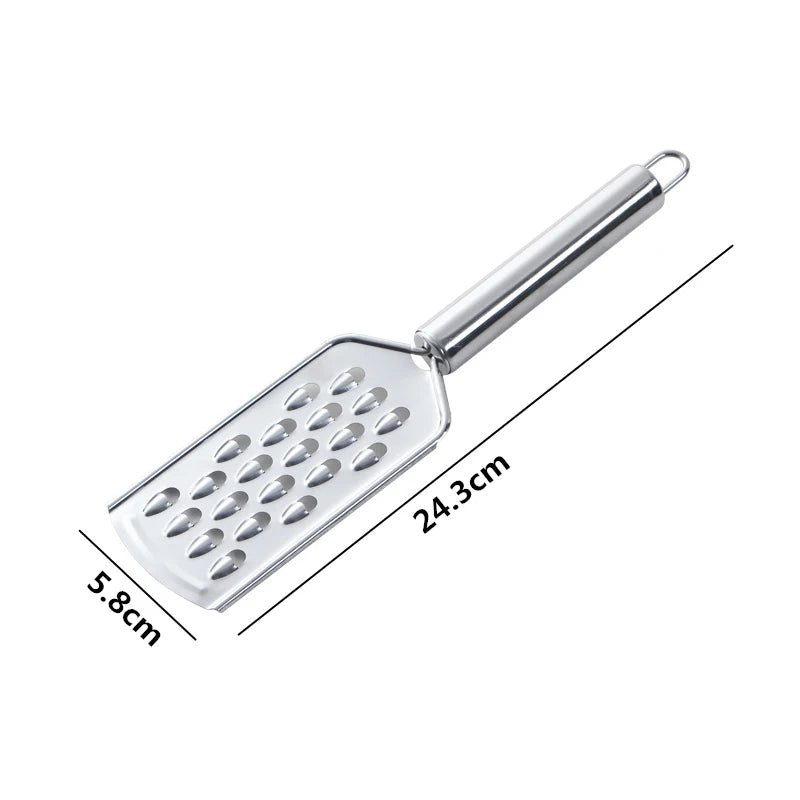 Mini Handheld Stainless Steel Cheese Grater – Cheese Shredder & Lemon Zester – Ideal for Cheese, Chocolate, Ginger & Garlic Style 4