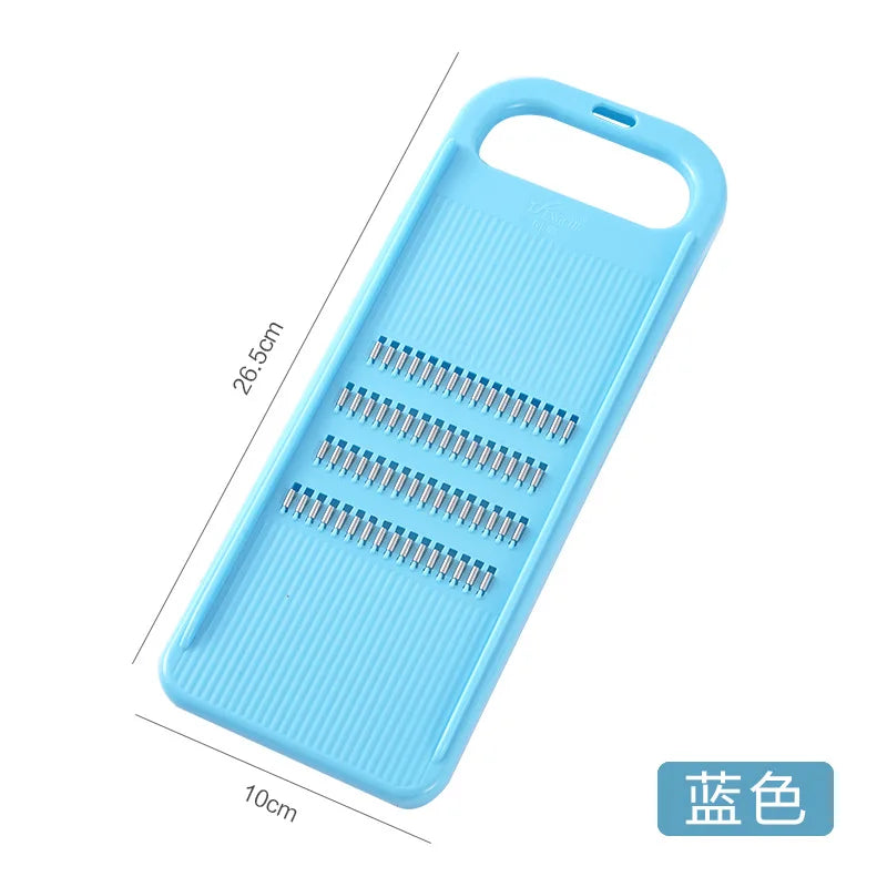Manual Vegetable Grater & Slicer – Carrot & Cabbage Shredder with Stainless Steel Blades – Great for Salads, Coleslaw & Stir-Fries – Available in Blue, White & Green Colours