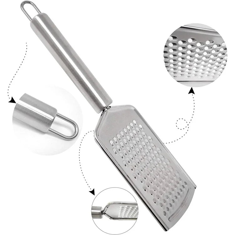 Stainless Steel Micro Blade Grater & Zester – Handheld Cheese, Ginger, Nutmeg & Lemon Grater – Perfect for Fine Grating & Zesting