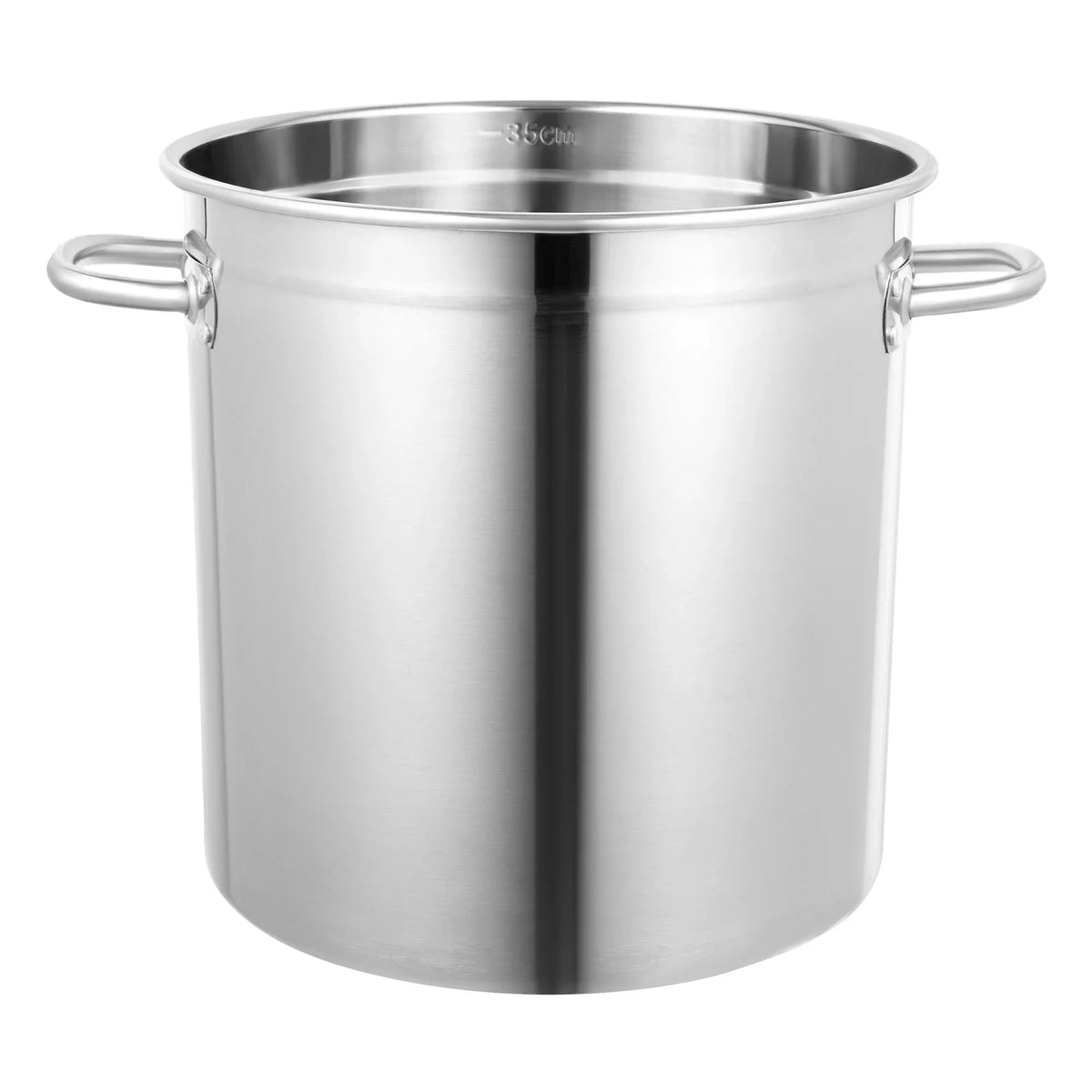 Stainless Steel Stock Pot with Lid – Large Catering Soup Pot & Cooking Pot – Great for Soups, Stews & Family Batch Cooking (35L)