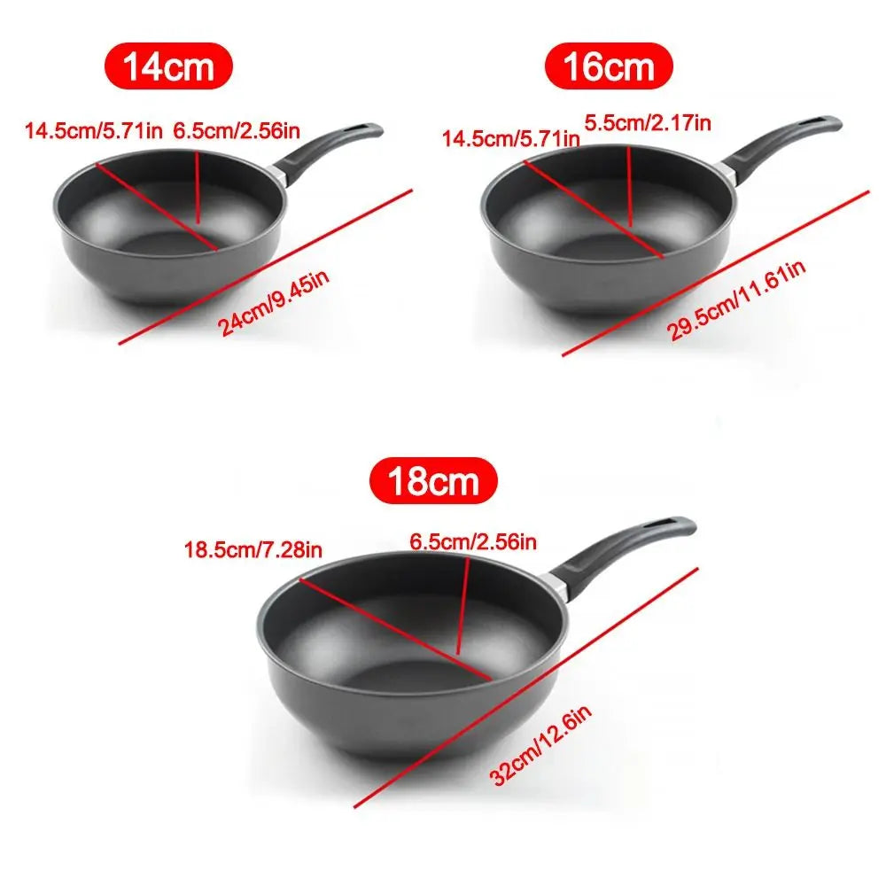 Small Cast Iron Omelette Pan – Chemical-Free Uncoated Egg & Pancake Pan with Long Handle – Great for Frying & Deep Frying – Available in 14cm, 16cm & 18cm