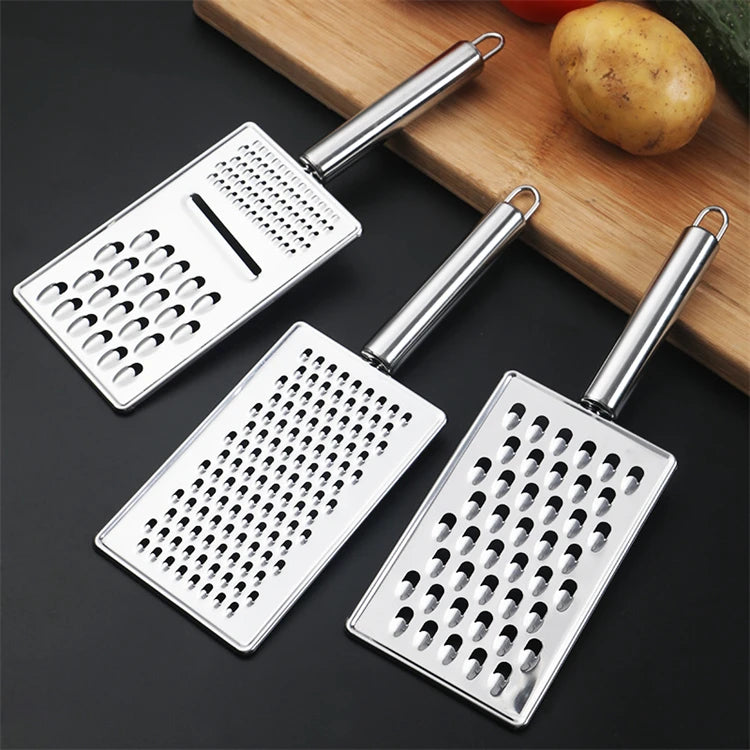 Mini Handheld Stainless Steel Cheese Grater – Cheese Shredder & Lemon Zester – Ideal for Cheese, Chocolate, Ginger & Garlic