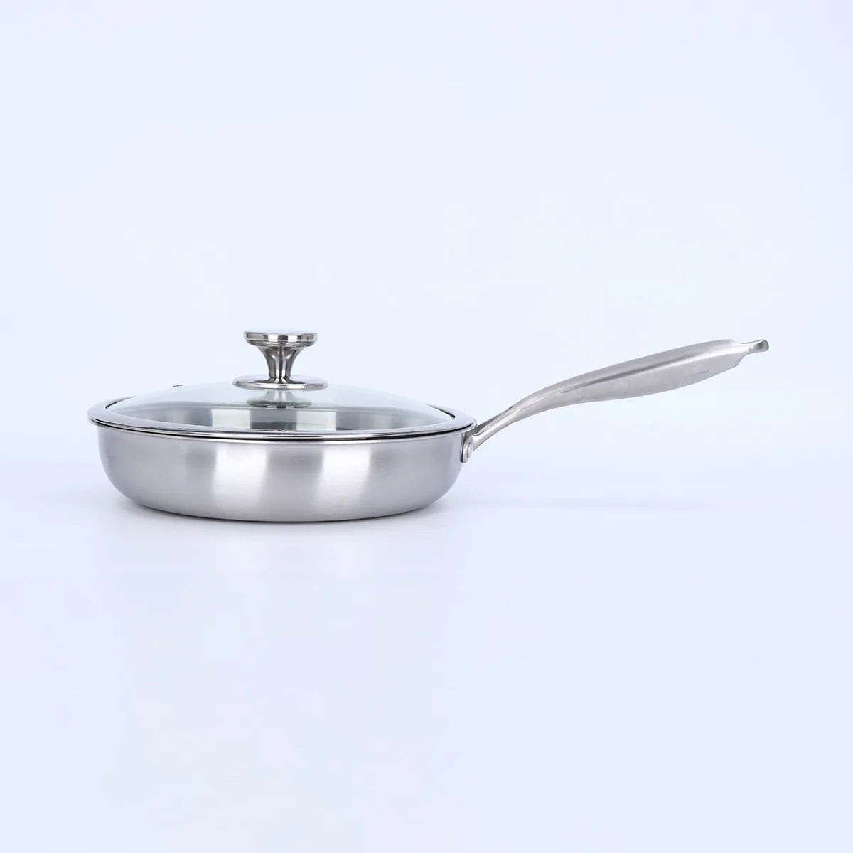 Stainless Steel Uncoated Frying Pan