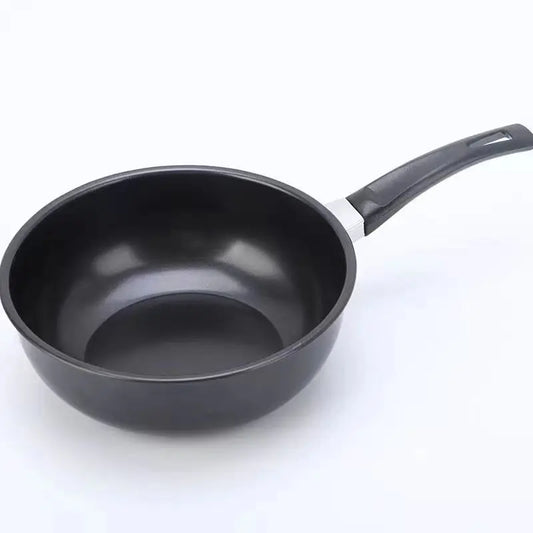 Mini Non-Stick Wok with Ergonomic Handle – Compact Stir-Fry Pan for Small Meals, Eggs, Mini Omelette, Frying, Fried Rice, Sautéing Veggies, Noodles & Side Dishes – Compatible with Gas & Induction Cooktops –Available in 14cm, 16cm &amp; 18cm Sizes