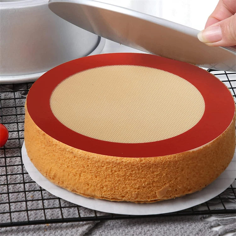 Round Non-Stick Silicone Baking Mat – Reusable Food Grade Oven Liner – Great for Macarons, Cookies & Pastry – Available in 13cm, 20cm & 23cm