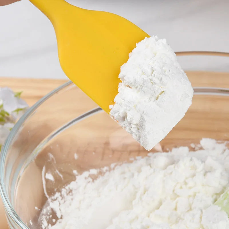 Heat Resistant Silicone Spatula & Scraper – Seamless Non-Stick Baking & Cake Cream Scraper – Perfect for Mixing, Folding & Scraping Bowls – Available in 9 Colours & Multi-Packs