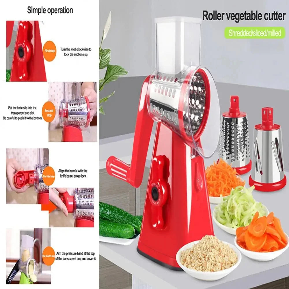 Rotary Cheese Grater with Peeler