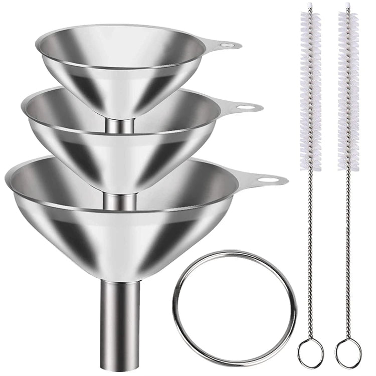 Stainless Steel Kitchen Funnel Set