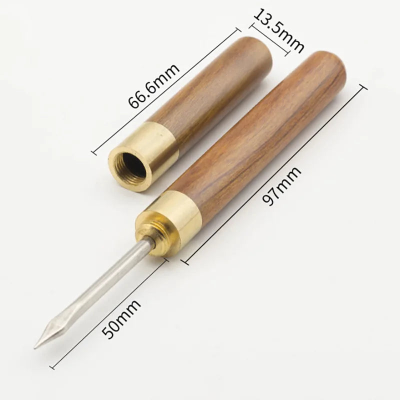 Stainless Steel Ice Pick with Wooden Handle & Cover – Kitchen Ice Breaker – Best for Breaking Block Ice & Large Ice Cubes
