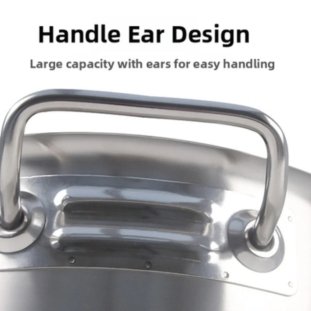 Stainless Steel Saucepan with Lid - Available sizes: 16cm, 18cm, 20cm, 22cm, 24cm