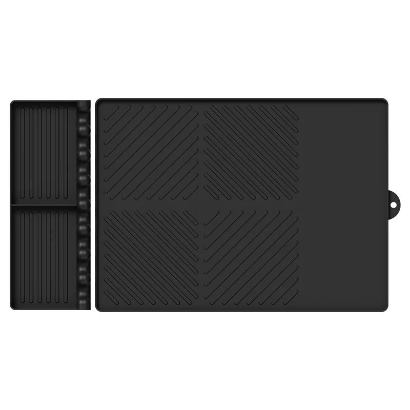 Heat Resistant Silicone Griddle Tool Mat – Grill Side Shelf Mat & BBQ Utensil Rest – Great for Flat Top Griddles & Outdoor Cooking